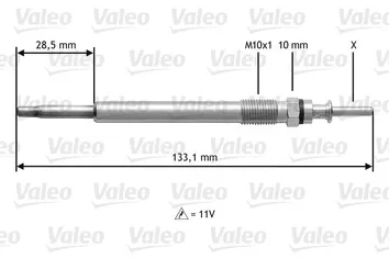 Valeo Glow <span>свеча накаливания 345113</span>