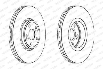 Ferodo Premier High Carbon DDF1405C-1 <span>тормозной диск вентилируемый</span>