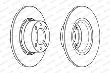 Тормозной диск Ferodo DDF1035 для Mercedes-Benz A-Class W168