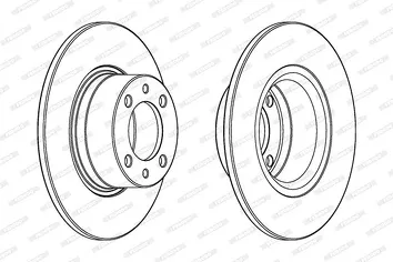 Ferodo DDF1035 <span>тормозной диск вентилируемый</span>