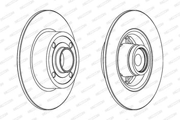 Ferodo DDF1571-1 <span>тормозной диск полный</span>