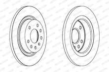 Тормозной диск Ferodo Premier Coat+ disc DDF1288C для Opel Vectra C / универсал / рестайлинг