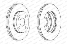 Тормозной диск Ferodo Premier Coat+ disc DDF393C для Mazda Demio 1 пок.
