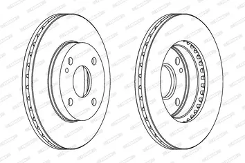 Ferodo Premier Coat+ disc DDF393C <span>тормозной диск вентилируемый</span>