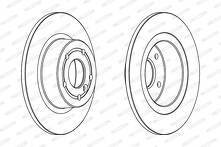 Тормозной диск Ferodo Premier Coat+ disc DDF874C для Land Rover Range Rover 2 пок.