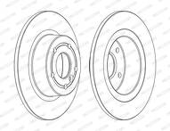 Тормозной диск Ferodo Premier Coat+ disc DDF874C для Land Rover Range Rover 2 пок.