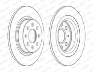 Тормозной диск Ferodo DDF1299C для Opel Adam M13