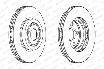 Ferodo DDF1064 <span>тормозной диск вентилируемый</span>