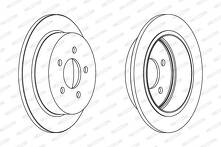 Тормозной диск Ferodo DDF1186 для Jeep Grand Cherokee 1 пок. / рестайлинг
