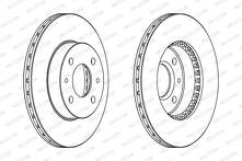 Тормозной диск Ferodo DDF867 для Nissan Almera N15 / седан