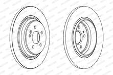 Тормозной диск Ferodo DDF1099 для Mercedes-Benz M-Class W163