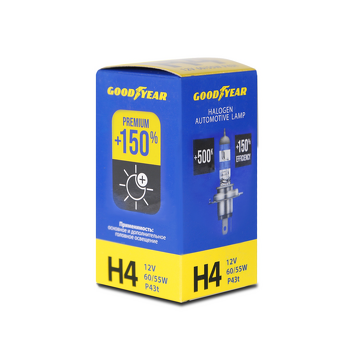 H4 Goodyear Premium +150% <span>лампа автомобильная галоген </span>
