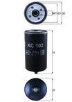 Топливный фильтр Mahle  KC 102