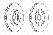 Тормозной диск Ferodo Premier Coat+ disc DDF1277C-1 для Audi A6 C6 / седан / рестайлинг