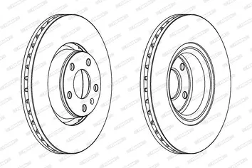 Ferodo Premier Coat+ disc DDF1277C-1 <span>тормозной диск вентилируемый</span>