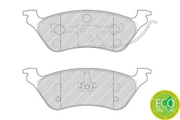 Ferodo Premier Eco Friction FDB1475 <span>тормозные колодки передние/задние</span>