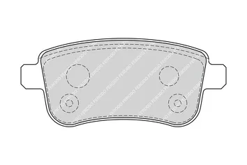 Ferodo FDB4182 <span>тормозные колодки задние</span>