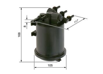 Bosch 0 450 906 461 <span>топливный фильтр</span>