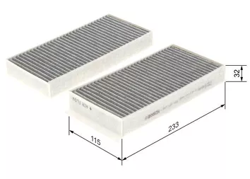 Bosch 1 987 435 538 <span>салонный фильтр угольный</span>