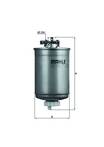 Топливный фильтр Mahle KL 77 KL 77