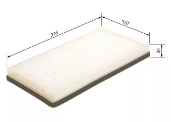 Bosch 1 987 432 007 <span>салонный фильтр пылевой</span>