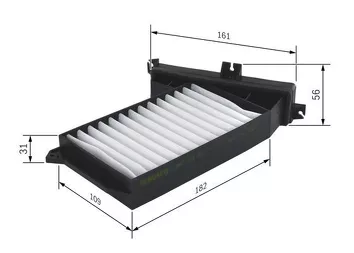 Bosch 1 987 432 207 <span>салонный фильтр пылевой</span>