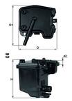 Топливный фильтр Knecht  KL 431D