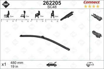 SWF Connect Front SC48 + SC48 <span>щетки стеклоочистителя 475/475 мм</span>