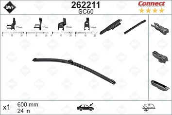 SWF Connect Front SC65 + SC60 <span>щетки стеклоочистителя 650/600 мм</span>