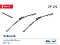 Комплект дворников Denso Flat 600/450 мм DF-009