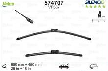 Комплект дворников Valeo Silencio Flat 650/450 мм VF387