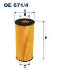 Масляный фильтр Filtron  OE 671/4