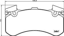 Передние тормозные колодки Brembo P 85 136 для Bentley Mulsanne 2 пок.