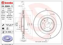 Тормозной диск Brembo Prime Line 09.B969.11 для Audi A6 C8 / седан
