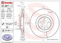 Тормозной диск Brembo Prime Line  09.B971.11