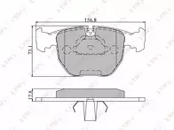 Передние тормозные колодки Lynx  BD-1401