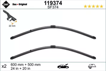 SWF VisioFlex 119374 <span>щетки стеклоочистителя 600/500 мм</span>