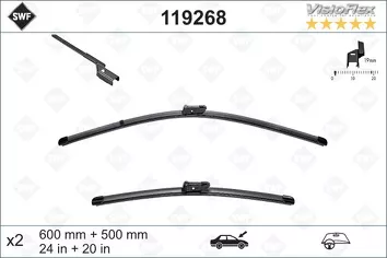 SWF VisioFlex 119268 <span>щетки стеклоочистителя 600/500 мм</span>