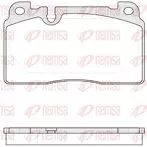 Передние тормозные колодки Remsa  1527.00