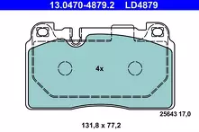 Передние тормозные колодки ATE Ceramic  13.0470-4879.2