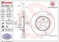Тормозной диск Brembo Prime Line  09.D526.13