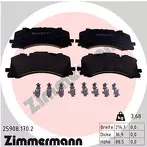 Передние тормозные колодки Zimmermann  25908.170.2