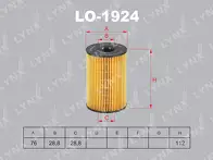 Масляный фильтр Lynx  LO-1924