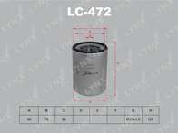 Масляный фильтр Lynx LC-472 LC-472