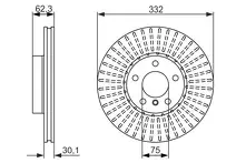 Тормозной диск Bosch  0 986 479 624