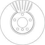 Тормозной диск TRW  DF4852S