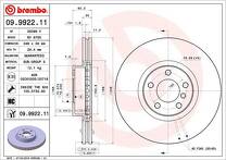 Тормозной диск Brembo Prime Line  09.9922.11
