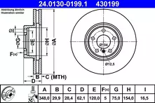 Тормозной диск ATE  24.0130-0199.1