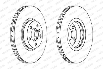 Ferodo Premier Coat+ disc DDF1713C-1 <span>тормозной диск вентилируемый</span>
