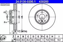 Тормозной диск ATE  24.0130-0200.1